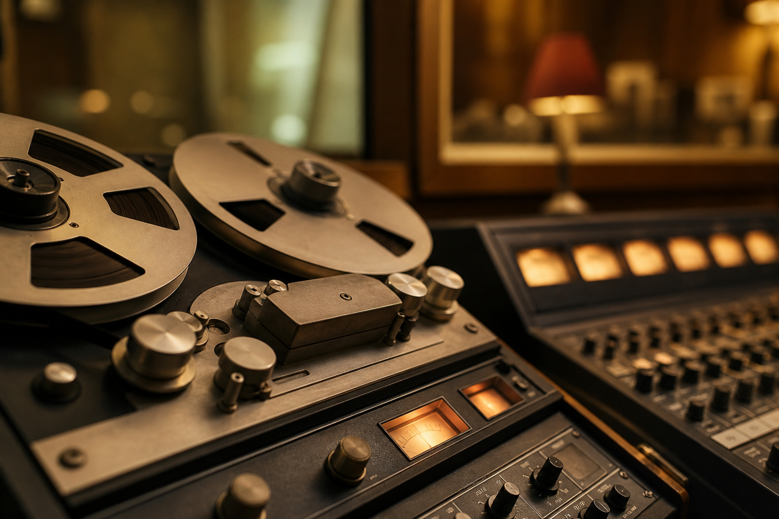 Magnétophone et console analogique